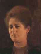 Gustav Klimt Portrait of a Lady (Frau Heymann) around (mk20) oil painting on canvas